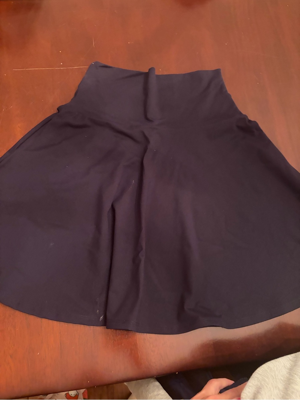 Susana Monaco Navy A-Line Flared Skirt